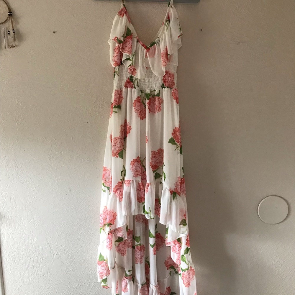 Floral High Low Spring Dress